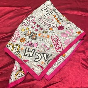 Coach signature bandeau scarf twilly